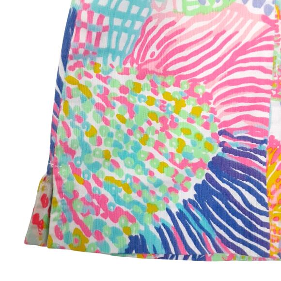 Lilly Pulitzer January Skort Roar of the Seas Coral Ocean Womens 8 Pickleball - Picture 4 of 15